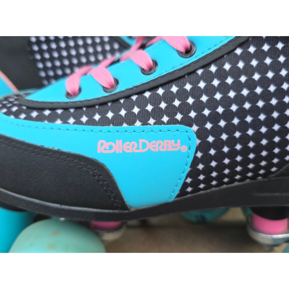 Roller Derby Roller Star 750 Roller Skates Blue Black Pink Womens Size 8 - Picture 10 of 10